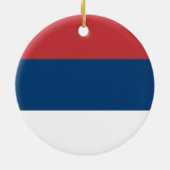 Servische vlag keramisch ornament (Achterkant)
