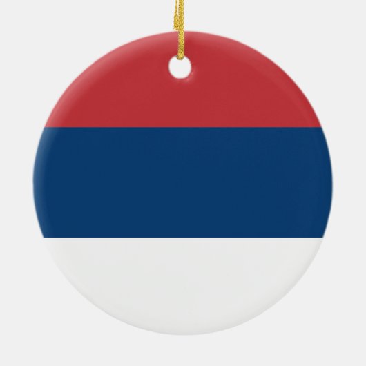 Servische vlag keramisch ornament (Achterkant)