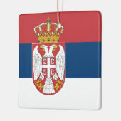 Servische vlag keramisch ornament (Links)