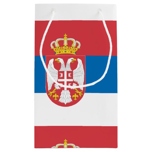 Servische vlag klein cadeauzakje (Achterkant)