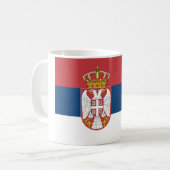 Servische vlag koffiemok (Voorkant links)