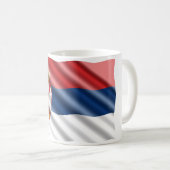 Servische vlag koffiemok (Voorkant rechts)