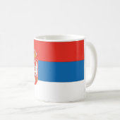 Servische vlag koffiemok (Voorkant rechts)