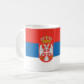 Servische vlag koffiemok (Voorkant links)