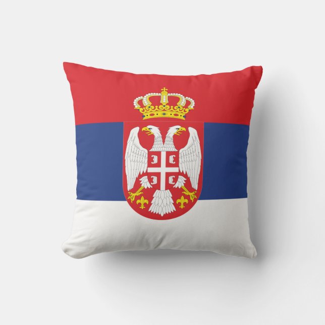 Servische vlag kussen (Voorkant)