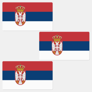 Servische vlag labels