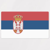 Servische vlag labels (Design 1)