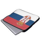 Servische vlag laptop sleeve (Voorkant onderkant)
