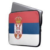 Servische vlag laptop sleeve (Voorkant Links)