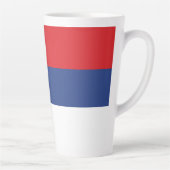 Servische vlag latte mok (Rechts)