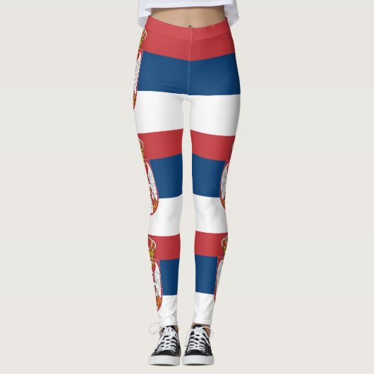 Servische vlag leggings (Voorkant)
