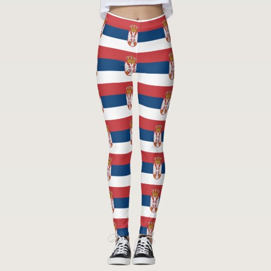 Servische vlag leggings (Voorkant)
