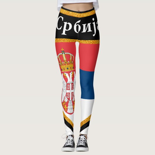 Servische vlag leggings (Voorkant)