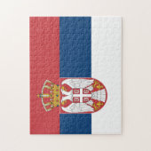 Servische vlag legpuzzel (Verticaal)