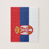 Servische vlag legpuzzel (Verticaal)