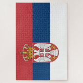 Servische vlag legpuzzel (Verticaal)