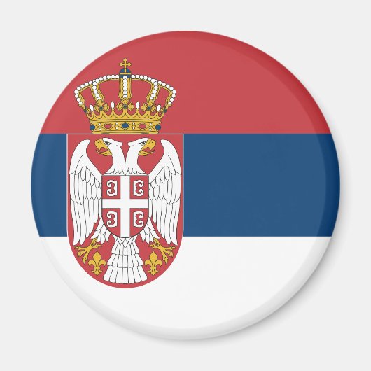 Servische vlag magneet (Voorkant)