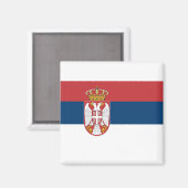 Servische vlag magneet (Voorkant / Achterkant)