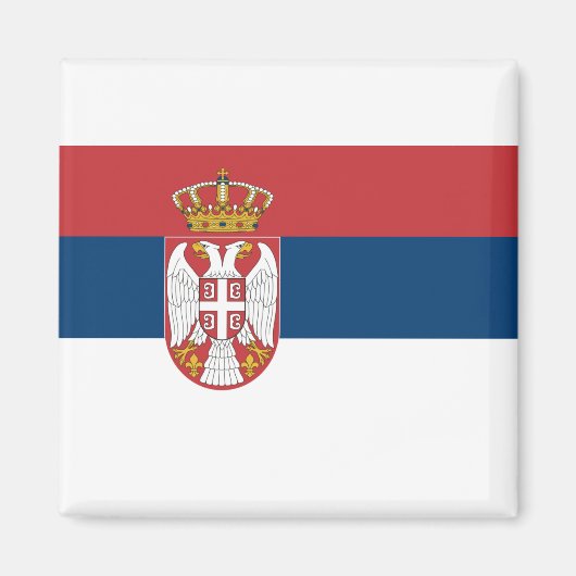 Servische vlag magneet (Voorkant)