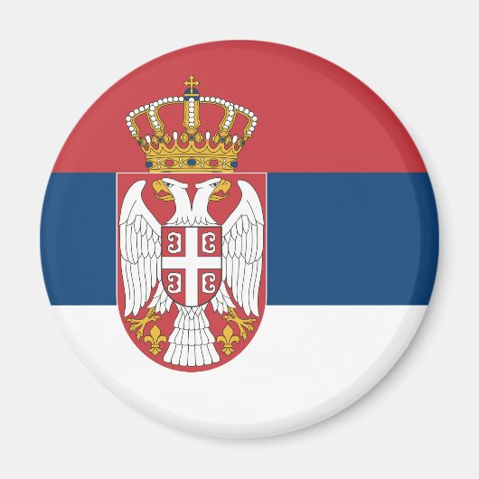 Servische vlag magneet (Voorkant)