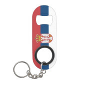 Servische vlag mini flessenopener (Voorkant)
