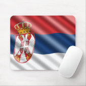 Servische vlag muismat (Met muis)