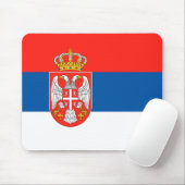 Servische vlag muismat (Met muis)