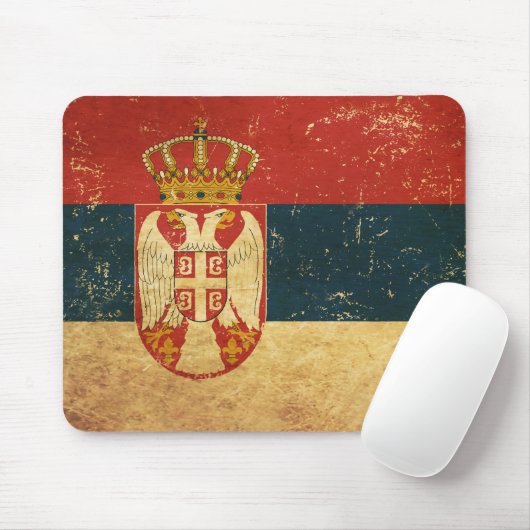 Servische vlag muismat (Met muis)