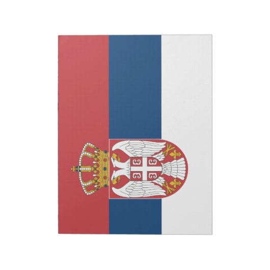 Servische vlag notitieblok (Linkerzijde)