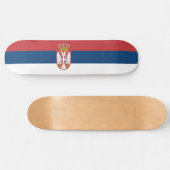 Servische vlag persoonlijk skateboard (Horizontaal)