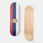 Servische vlag persoonlijk skateboard (Voorkant)