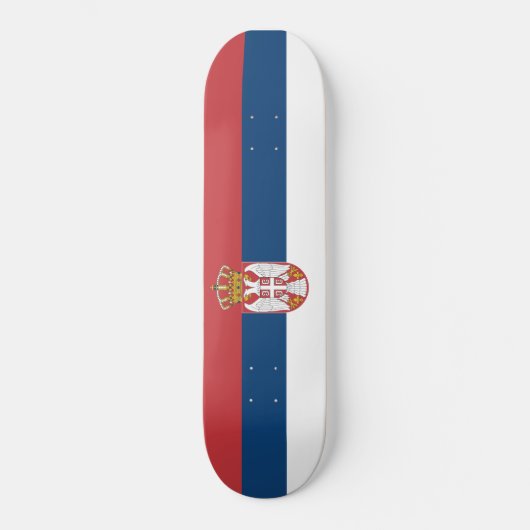 Servische vlag persoonlijk skateboard (Voorkant)