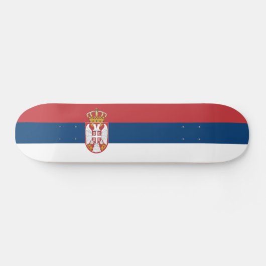 Servische vlag persoonlijk skateboard (Horizontaal)