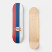Servische vlag persoonlijk skateboard (Voorkant)