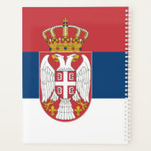 Servische vlag planner (Achterkant)