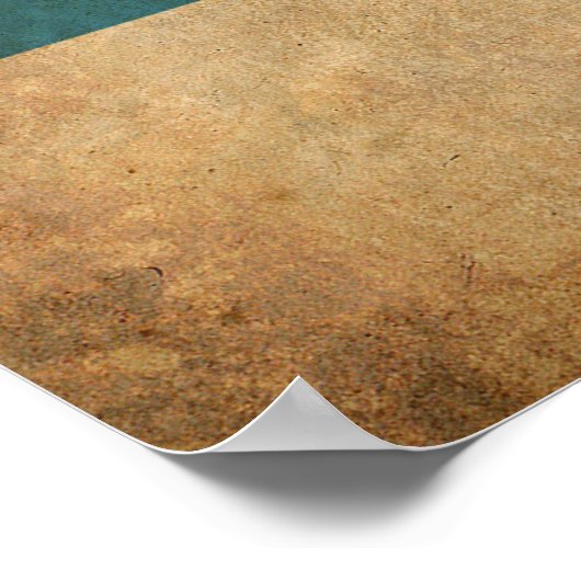  Servische vlag Poster (Hoek)