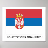 Servische vlag poster (Voorkant)