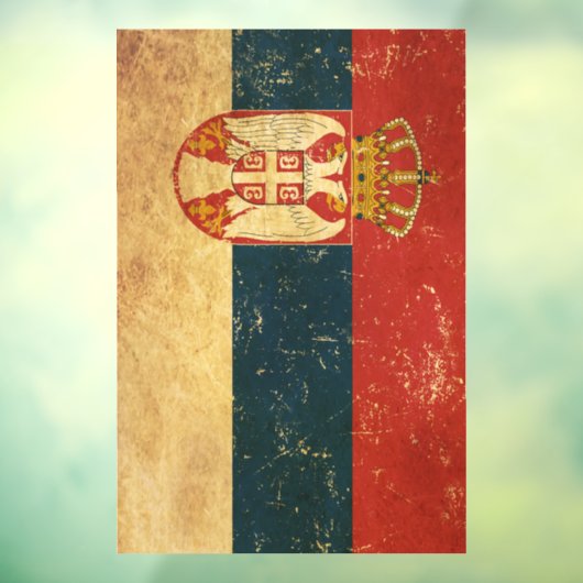 Servische vlag raamsticker (Vel 3)