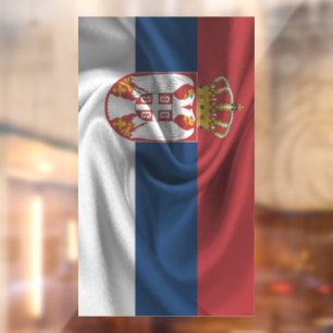 Servische vlag raamsticker