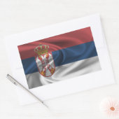 Servische vlag rechthoekige sticker (Envelop)
