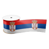 Servische vlag satijnen lint (Spoel)