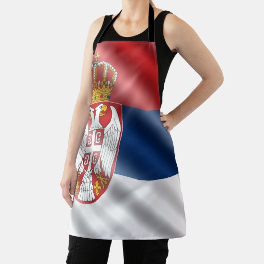 Servische vlag schort (Insitu)