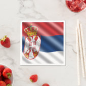 Servische vlag servet (Insitu)