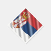 Servische vlag servet (Hoek)