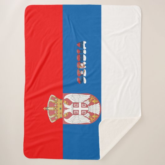Servische vlag sherpa deken (Voorkant)