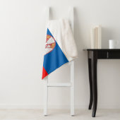 Servische vlag sherpa deken (In situ)