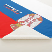 Servische vlag sherpa deken (3/4)