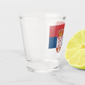 Servische vlag shot glas (Links)