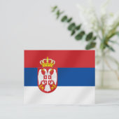 Servische vlag - Show voor Servië Briefkaart (Staand voorkant)