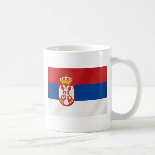Servische vlag - Show voor Servië Koffiemok (Rechts)